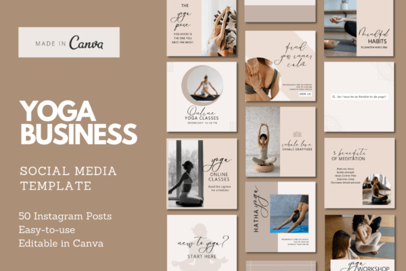 Download Yoga Minimalist Instagram Template - Instagram template Collection
