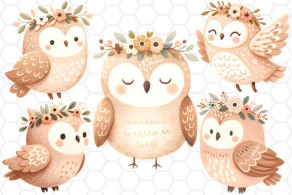 Download Cute Watercolor Owl Cliparts PNG - Watercolor owl Collection