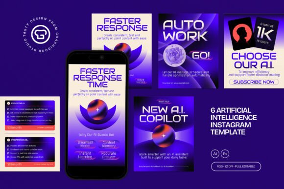 Download AI Instagram Template - Instagram template Collection