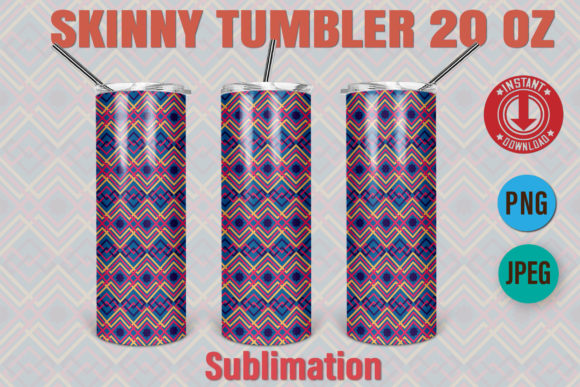 Download 20oz Skinny Tumbler Pattern Ethnic 226 - Premium Resources